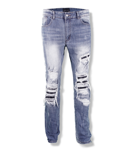 Denim Blue Multiple Biker
