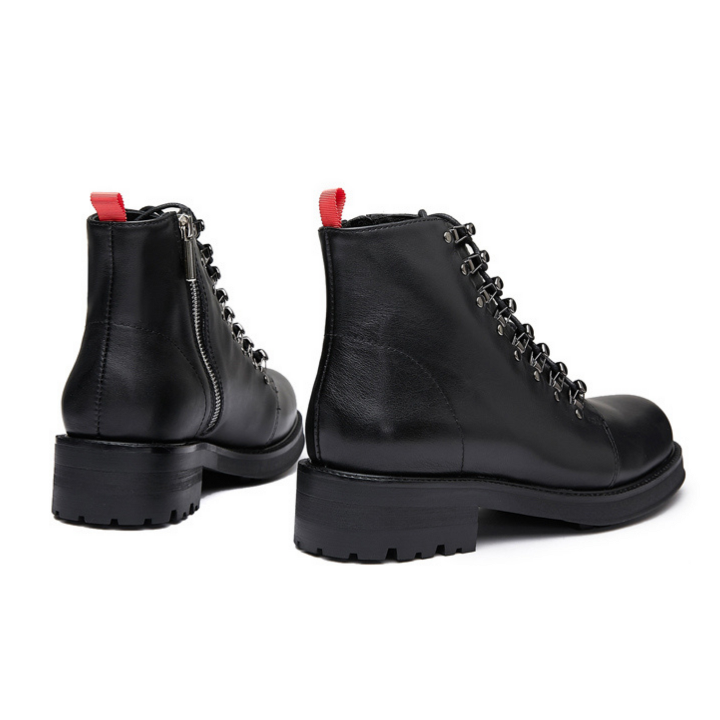 610 Black Leather Lace Up Shoes