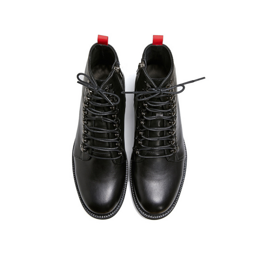 610 Black Leather Lace Up Shoes