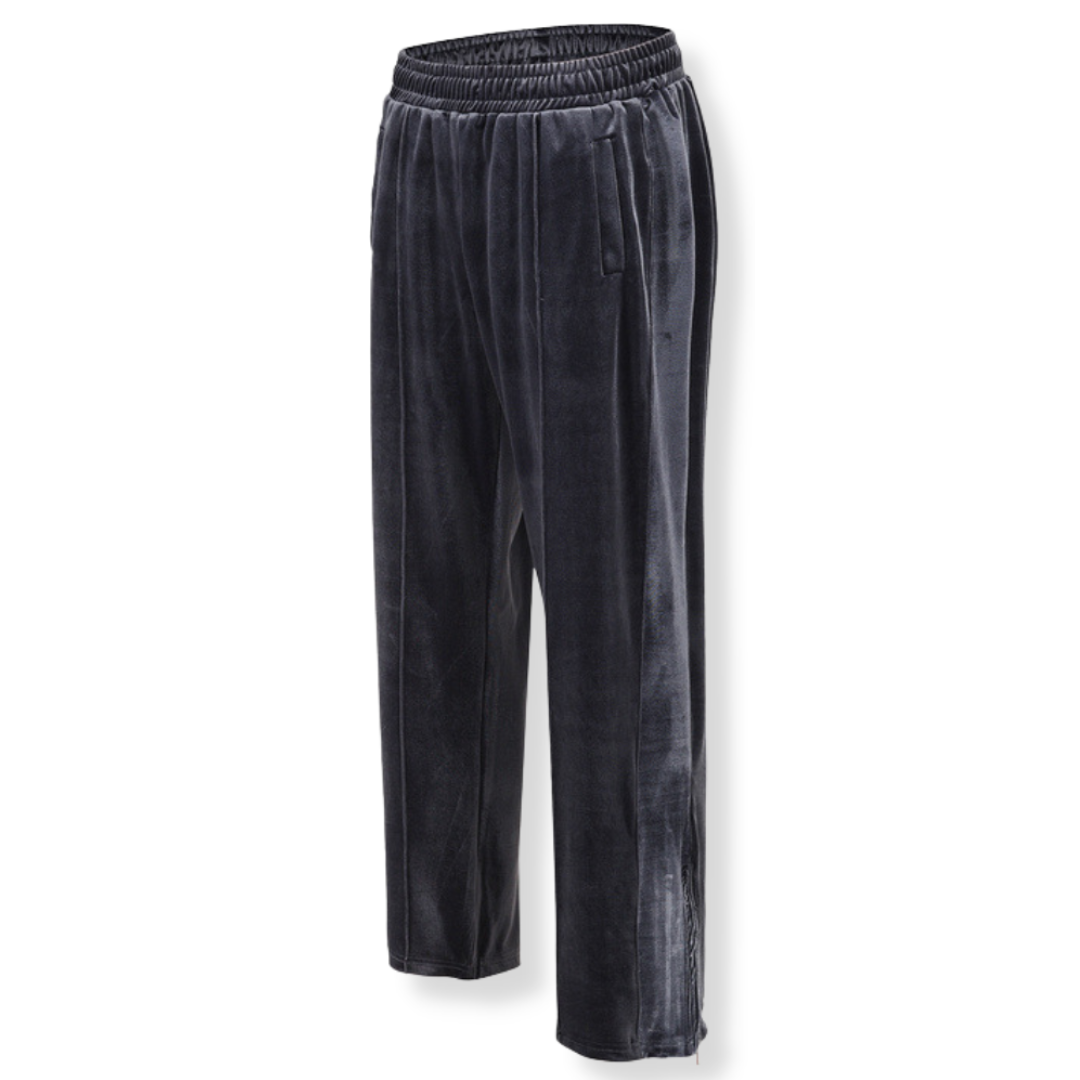 Velvet Deep Black Sweatpants
