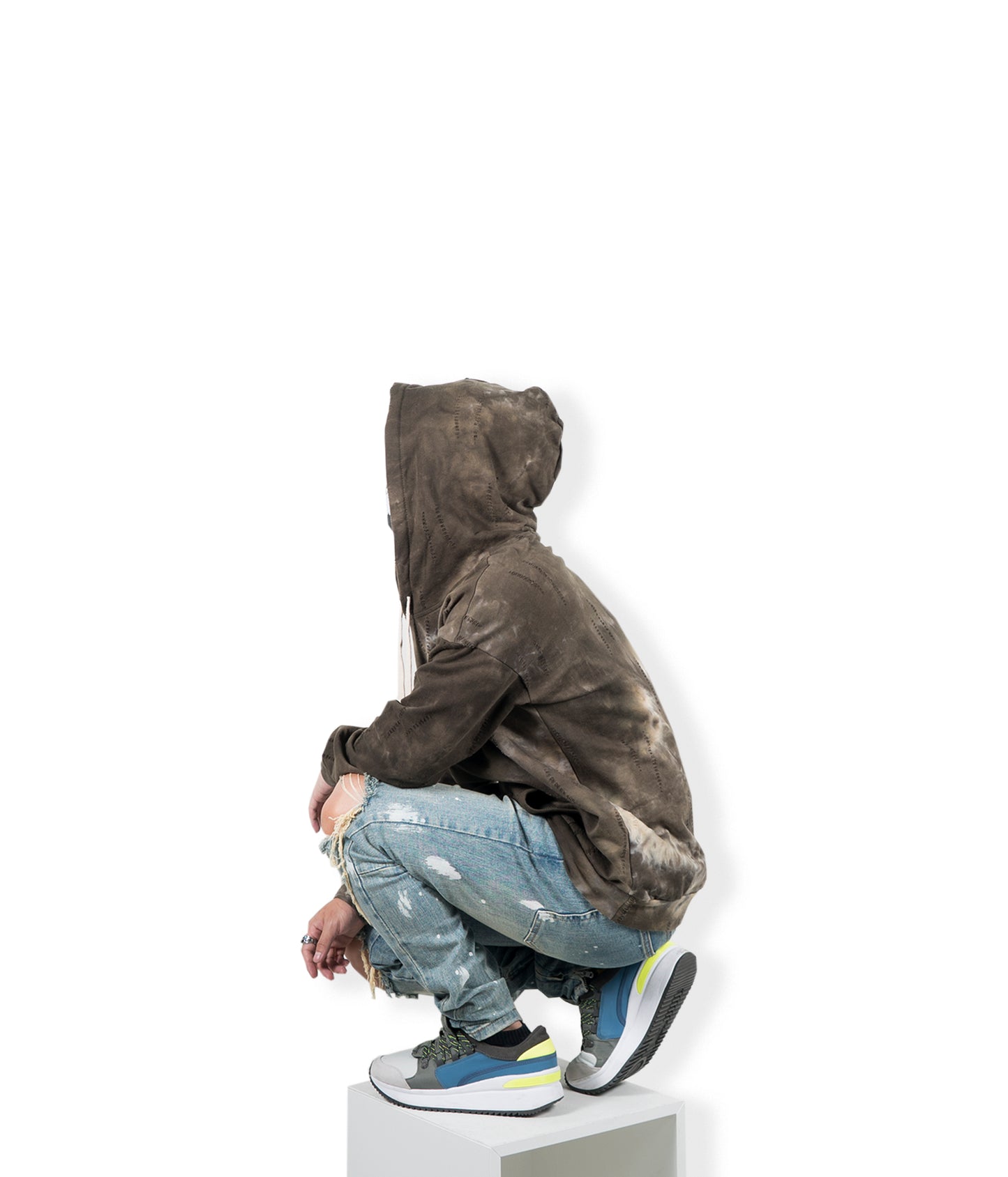 Tie Green Hoodie