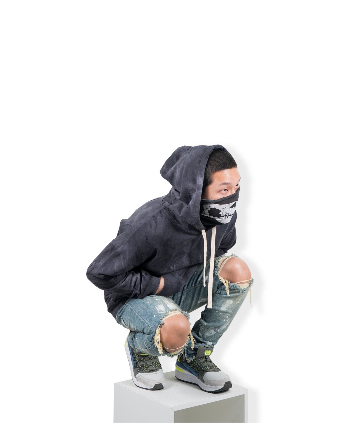 Tie Blue Hoodie