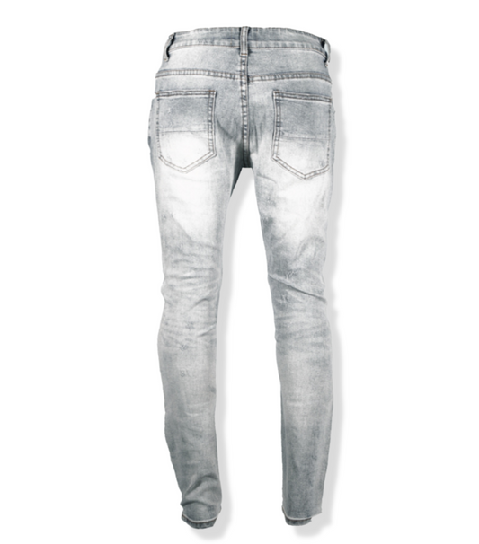 Denim Multi Design Panels Biker