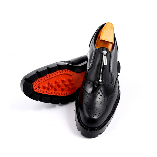 MZ.Black Leather Shoes