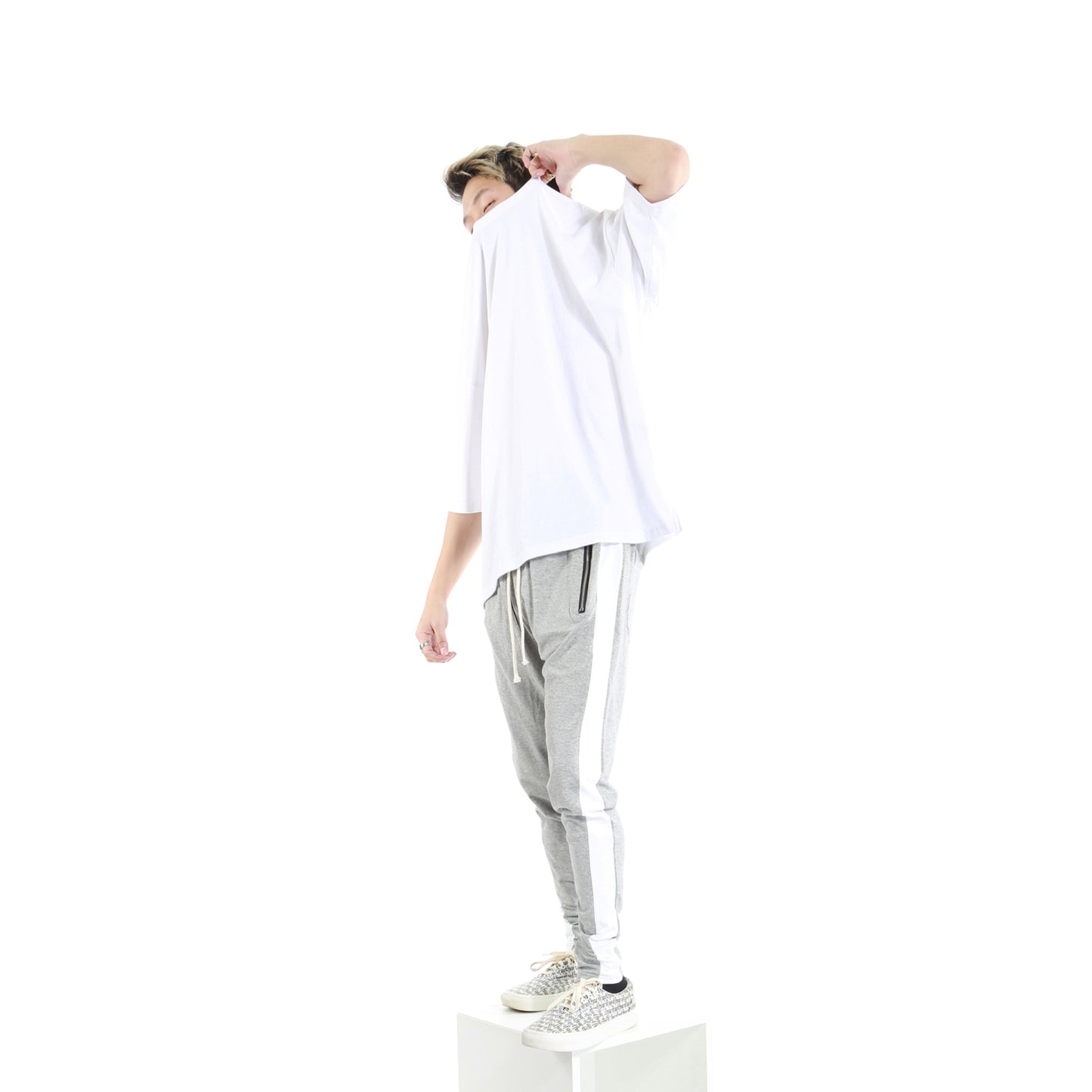 Nylon Light Grey Zipper
