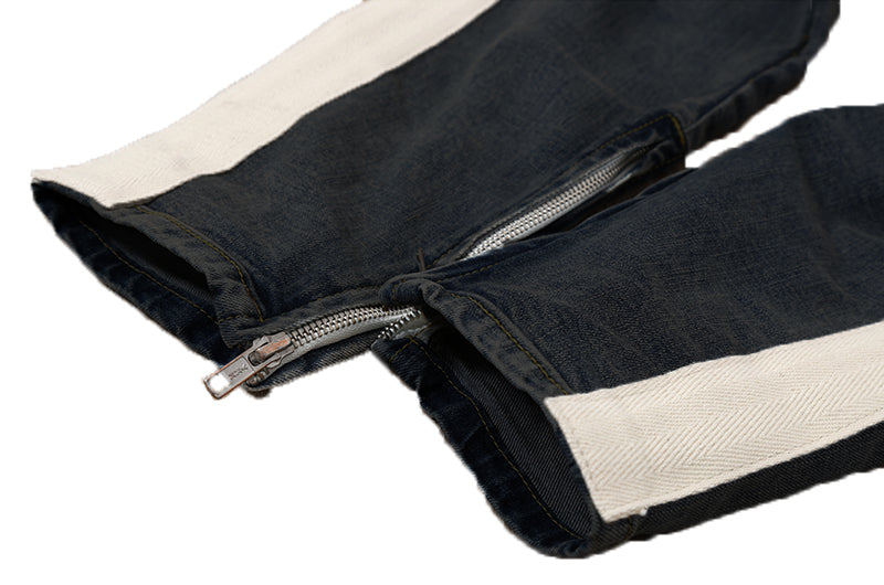 N.Denim Black Multiples Destroyed & Zipper