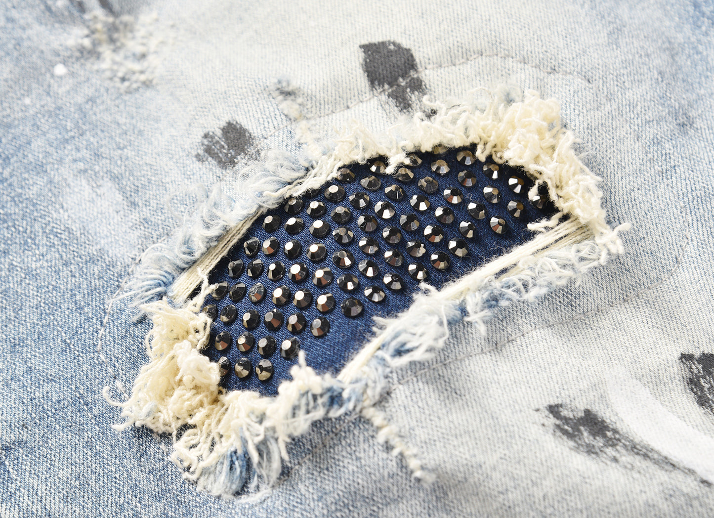 Denim Dark Blue Crystal