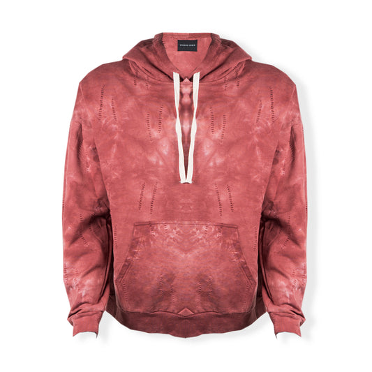 Tie Red Hoodie