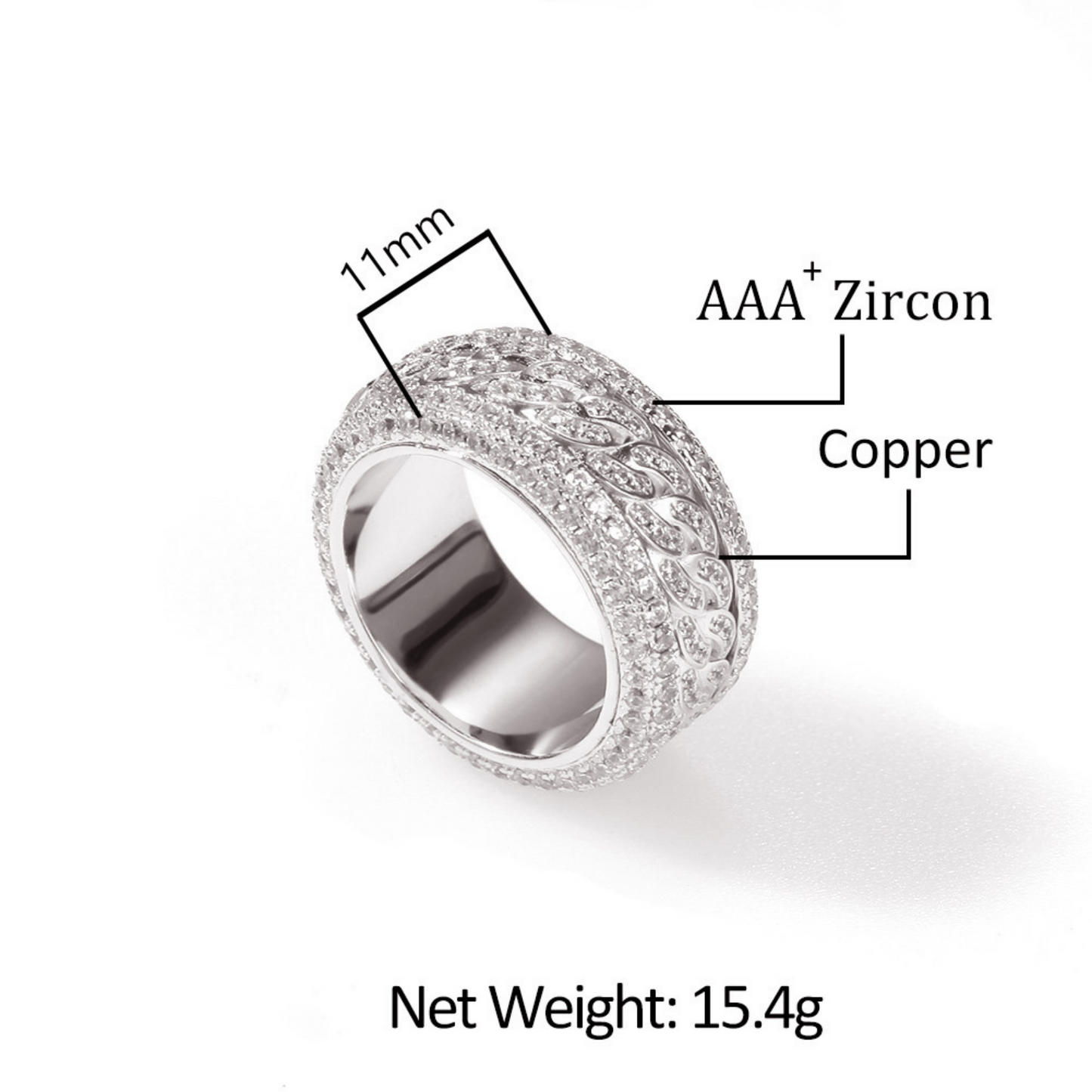 Silver Zircon Ring