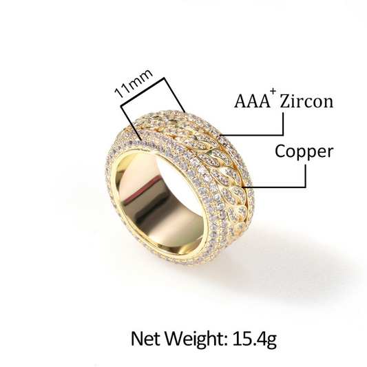 Gold Zircon Ring